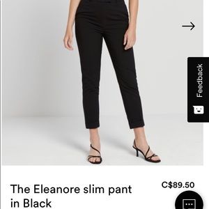 Frank and Oak Eleanor Slim Pant Size 4 NWOT